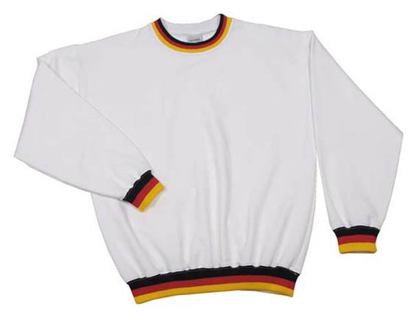 Sweatshirt, -Deutschland-, wei