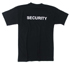 T-Shirt, schwarz, mit -Security-