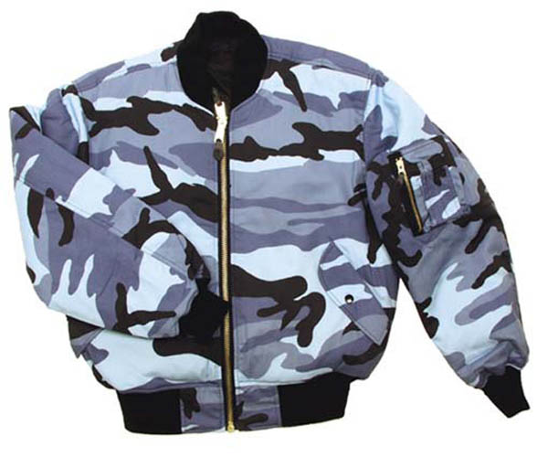 US Pilotenjacke, MA1, Mod., skyblue