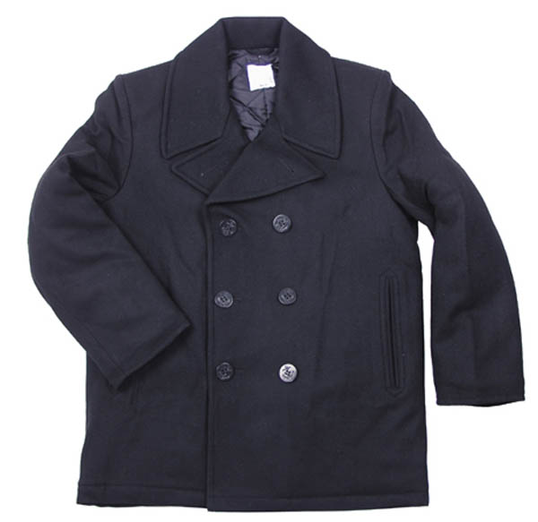 US Pea Coat, schwarz