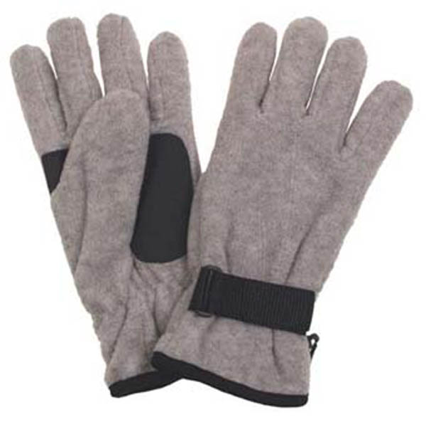 Fleece-Fingerhandschuhe, grau