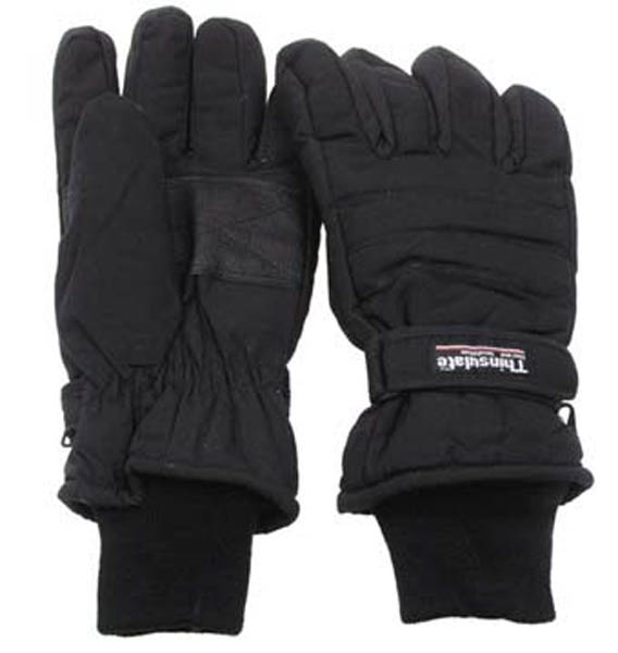 Fingerhandschuhe, Thinsulate, schwarz