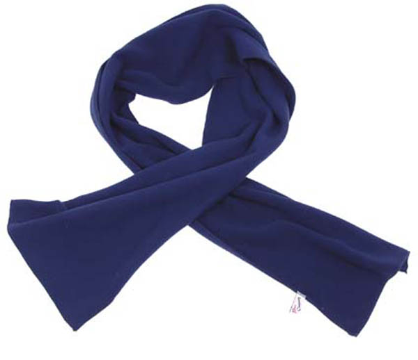 Fleece-Schal, blau, 160x25 cm