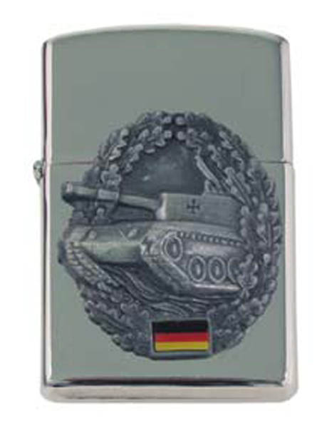 Sturmfeuerzeug, -Panzer-, silber