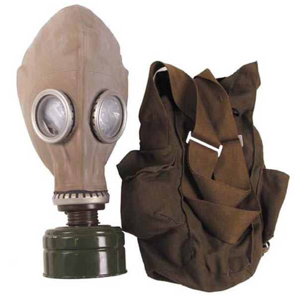 NVA Schutzmaske, mit Filter u. Tasche
