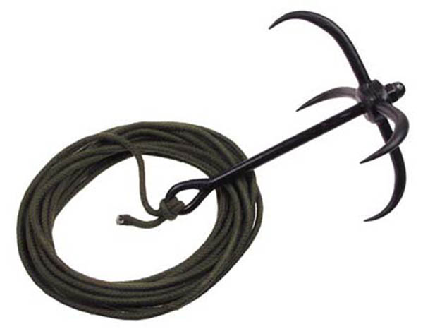 Wurfanker, schwarz, Höhe 26 cm