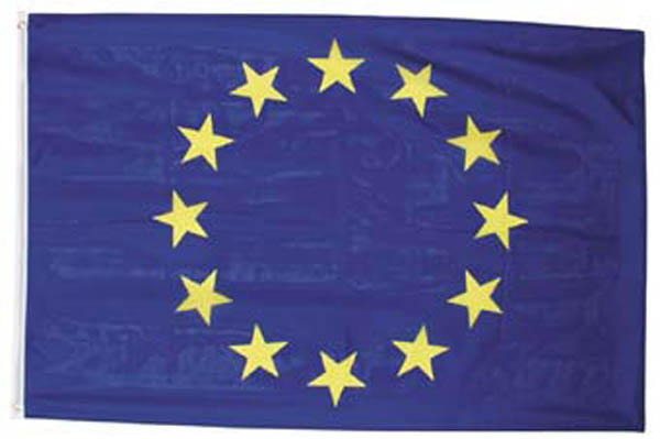 Fahne, Europa, Polyester, mit