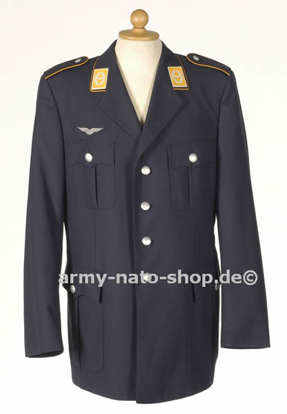 Uniformjacke,Bw Luftwaffe blau gebraucht./rep.