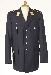 Uniformjacke,Bw Luftwaffe blau gebraucht./rep.