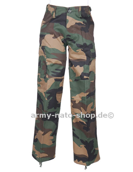 Hose (Damen),US BDU woodland neu