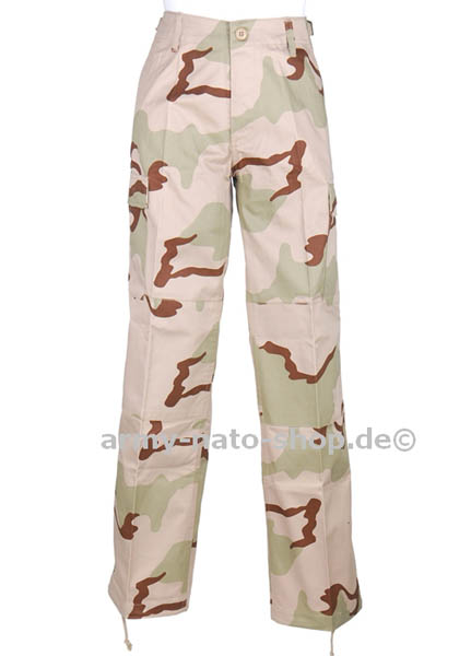 Hose (Damen),US BDU 3-Farben desert neu