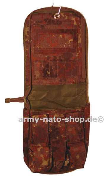 Waschzeugtasche mit Spiegel,5-Farben flecktarn neu