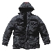 Feldjacke Scout, Kapuze, Fellfutter, night camo