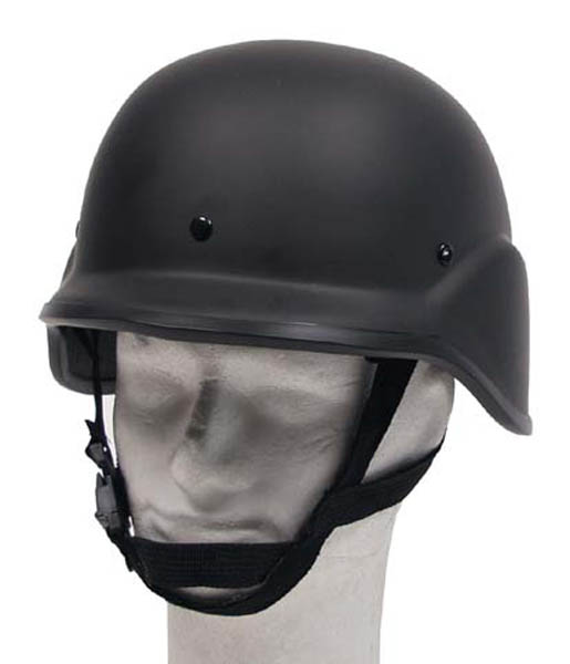 US Helm MICH, schwarz, Kunststoff