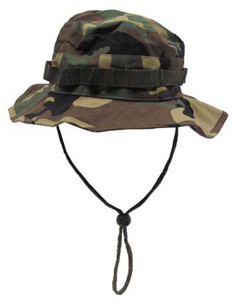 US GI Boonie, mit Kinnband, woodland, 3-Lagen-Laminat