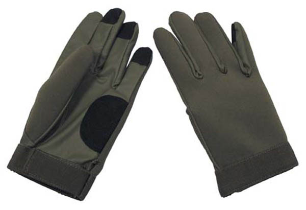 Neopren Fingerhandschuhe, oliv