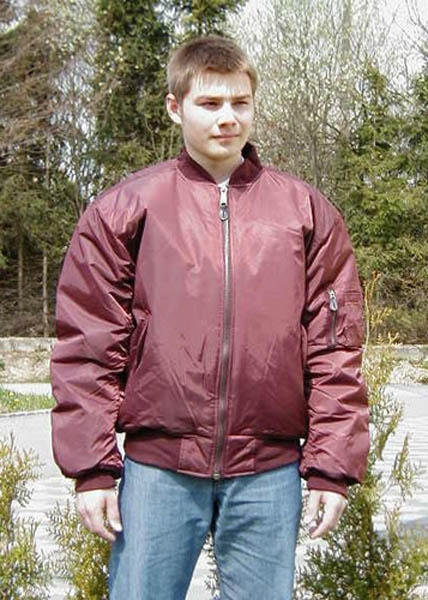 Pilotenjacke, US MA1 bordeaux neu