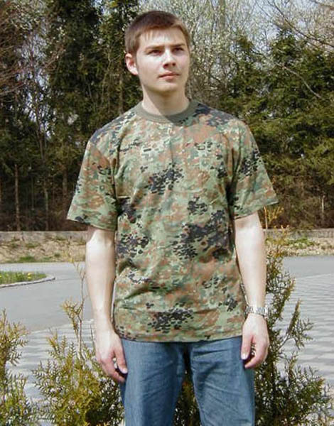 T-Shirt, US 5-Farben flecktarn neu