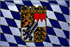 Flagge, Bayern mit Wappen neu