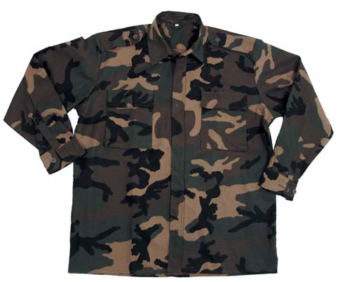 Kroatische BDU Jacke,woodland, Rip Stop, neuwertig