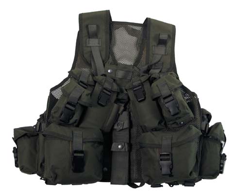 Kan.Tactical Weste,Assorted, Netzeinsatz, oliv