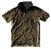 Polo-Shirt, Vintage, Pure Trash, grau-gelb washed