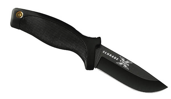 Schrade Outdoormesser X-Timer, Stahl 420, Gummi, Nylonscheide