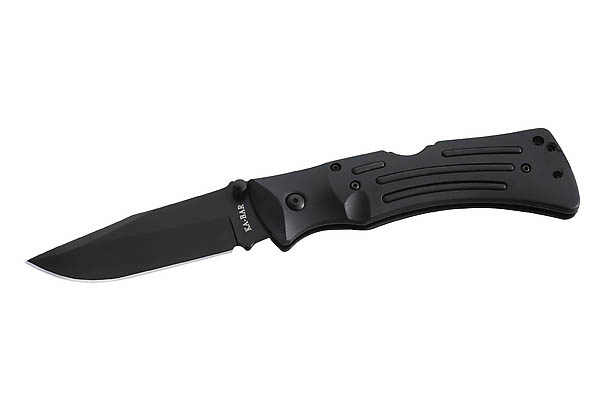 KA-BAR Black Mule, Stahl AUS 8A, Zytel-Griffschalen, Kraton-Einlagen, Metall-Clip