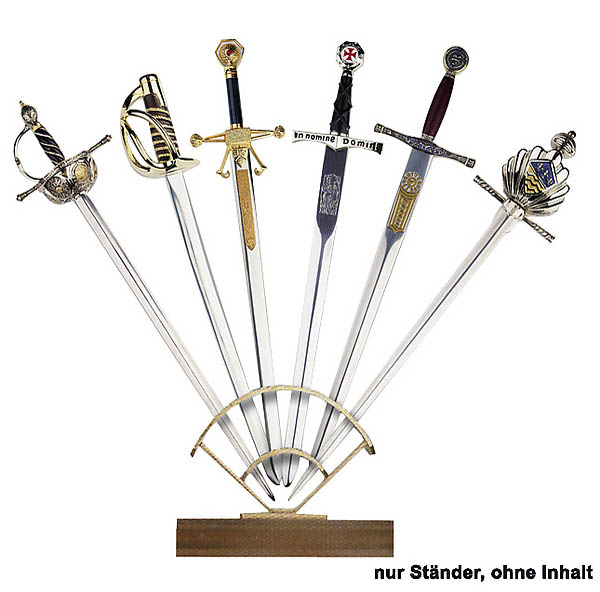 Stnder fr Gladius Miniatur-Schwerter (ohne Schwerter)