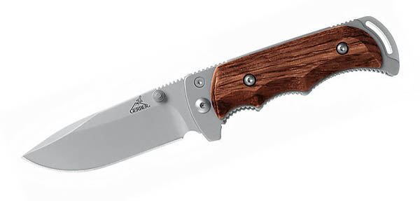 Gerber Freeman Folder, Birnbaum-Holzschalen, Nylonetui