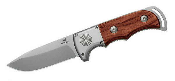 Gerber Freeman Exchange-Blade, 3 Werkzeuge, Nylon-Scheide Birnbaum-Holzschalen