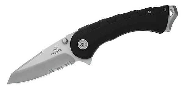Gerber Einhandmesser Tread, Stahl 440 A, Soft-Grip, Clip