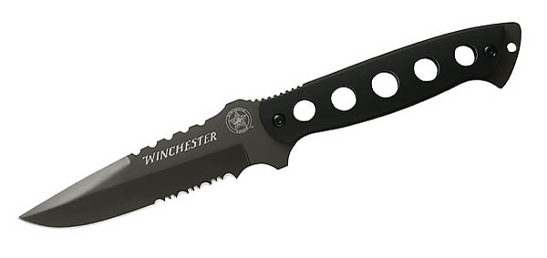 Winchester Outdoormesser Ranger, Stahl 440 A, Kunststoffschalen, Nylonscheide