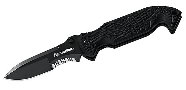 Remington Einhandmesser, Modell Tango II, Droppoint-Klinge, Stahl 440C, G-10-Schalen, Clip