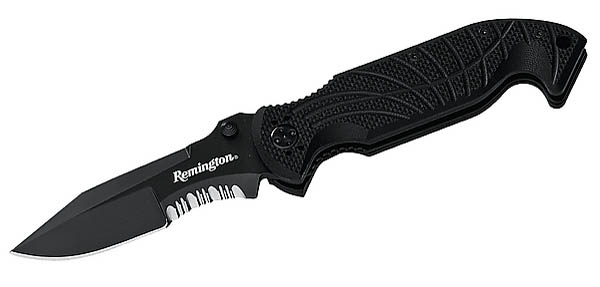 Remington Einhandmesser, Modell Tango II, Clippoint-Klinge, Stahl 440C, G-10-Schalen, Clip