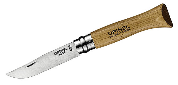 Opinel-Messer, Eiche, rostfrei, Heftlänge 9 cm