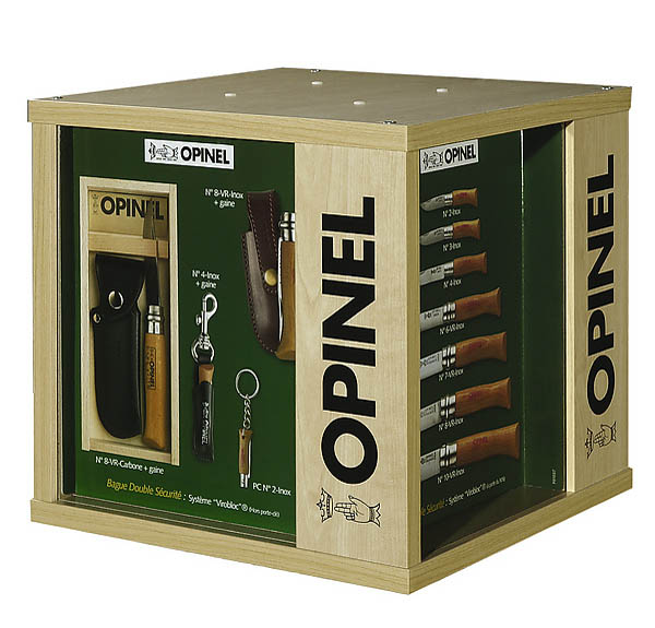 Opinel Display, inklusive Bestckung