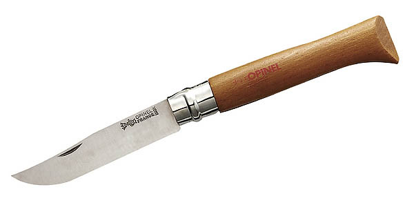 Opinel-Messer Nr. 12, rostfreie Klinge, feststellbar