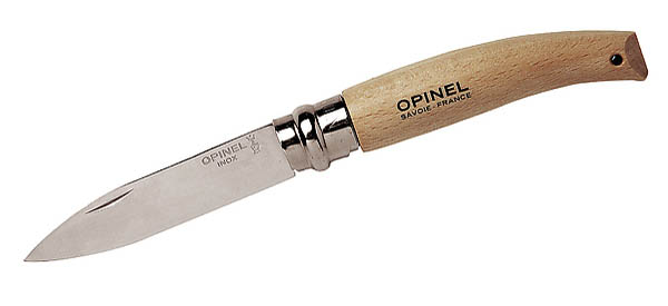 Opinel-Messer, Gre 8, mittelspitz, nicht rostfrei