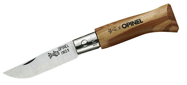 Opinel-Messer, Grsse 2, Olivenholz