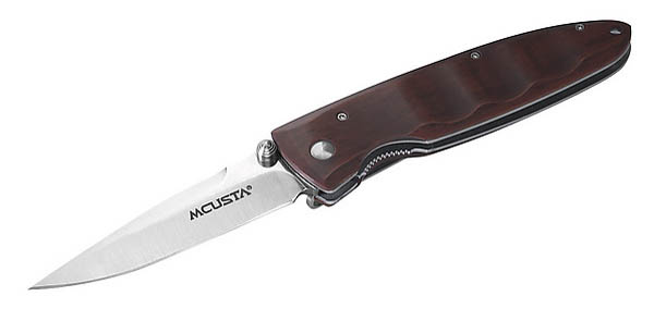 MCUSTA-Einhandmesser, VG-10-Stahl, Cocobolo-Holz, Grtelclip