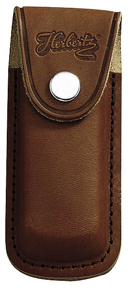 Messer-Etui, braunes Leder, eingeschnittene Grtelschlaufe, fr Messer mit 11 cm Heftlnge