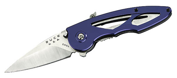 Buck Einhandmesser Rush, ASAP-ffnung, 420 HC-Stahl, Aluminiumschalen