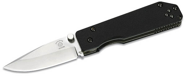 Buck Einhandmesser Mini-Strider, Stahl ATS-34, G-10 Schalen, montierbarer Grtelclip