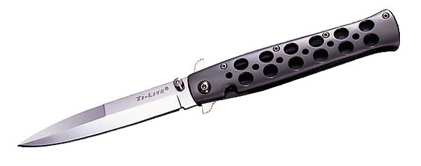 Cold Steel Ti-Lite Titanium, AUS-8 Stahl, Titan, Clip