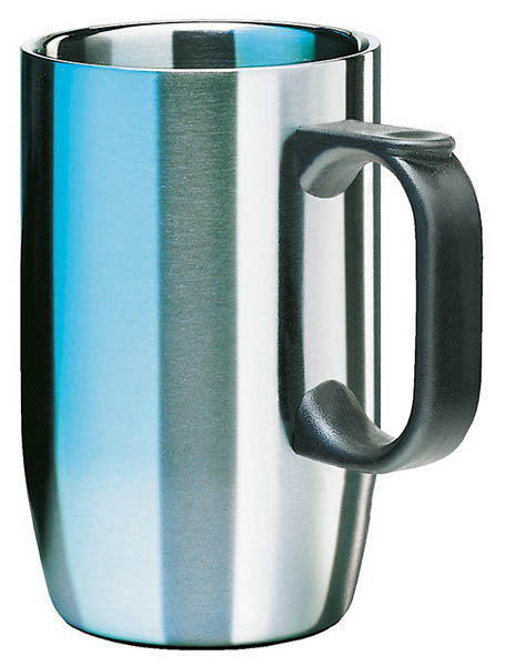 Isosteel-Designbecher, doppelwandiger Edelstahl, 0.4 Liter