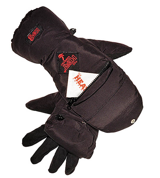 Handschuhe Heat 3, schwarz