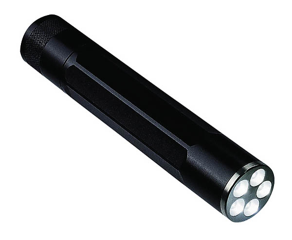 Inova LED Floodlight X5, schwarzes Gehuse, weies Licht, 2 Lithium-Batterien 123A
