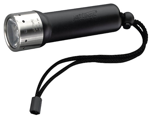 LED-Lenser Frogman, schwarz, ohne Batterien, inkl. Handschlaufe