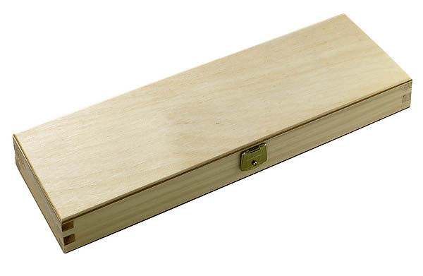 Holz-Schatulle fr Taschenmesser, mit Schaumstoff-Einlage